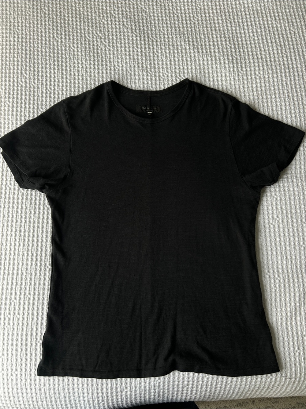 Rag & Bone Mens Black Crewneck T-Shirt
